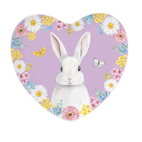 Easy Life Piatto cuore di pasqua in porcellana "Egg Hunt" 20x19 cm 6 varianti(1 unità)