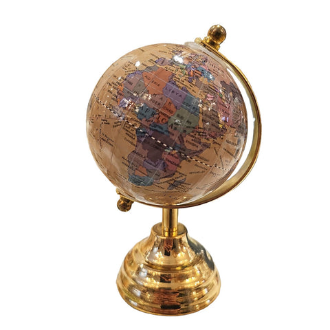 The art of Nacchi Gold metal table globe D8.5x14.5 cm