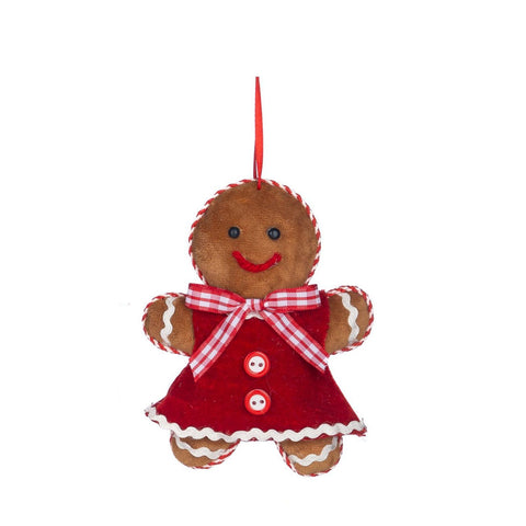GOODWILL Bonhomme décoratif de Noël, décoration en tissu 12 cm 2 variantes (1 unité)