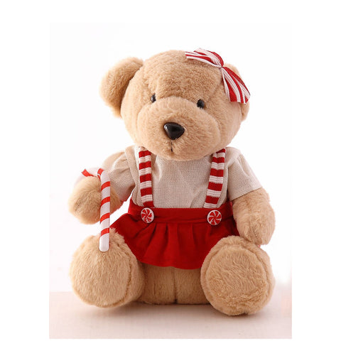 Ours en peluche de Noël assis Vetur H30 cm 2 variantes (1 unité)
