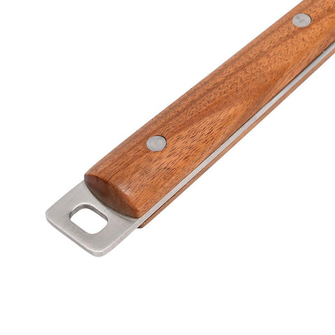 Estia Home Passoire de cuisine en acier inoxydable et bois 18x44 cm