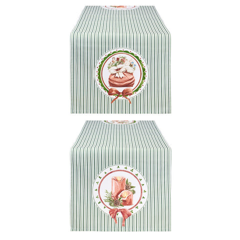 Nuvole di Stoffa Runner natalizio in cotone "MAGIC NOEL" 50x150 cm 2 varianti (1 unità)