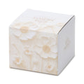 Hervit Piatto cuore Snack in porcellana bianca con rose in rilievo "Romance" 20 cm - Angelica Home Stabia