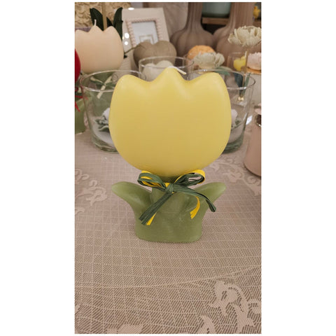 Cereria Parma Candela Tulipano profumata artigianale 13x4.5xH18.5 cm 6 varianti(1 unità)