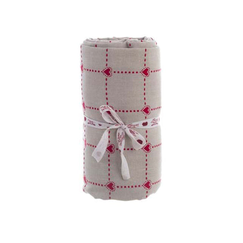 Nappe de Noël Blanc Mariclò « Chalet Love » 140x320 cm 4 variantes (1 unité)