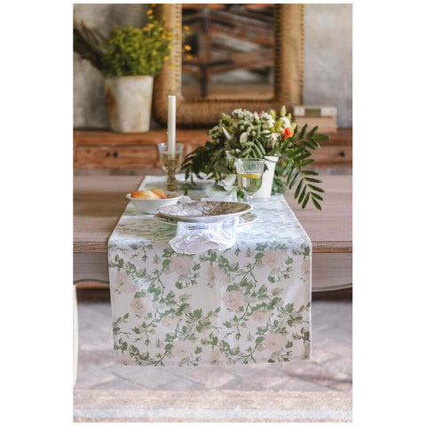 Blanc Mariclò "Branches of Love" Cotton Blend Runner, 45x140 cm, 3 variants (1 unit)