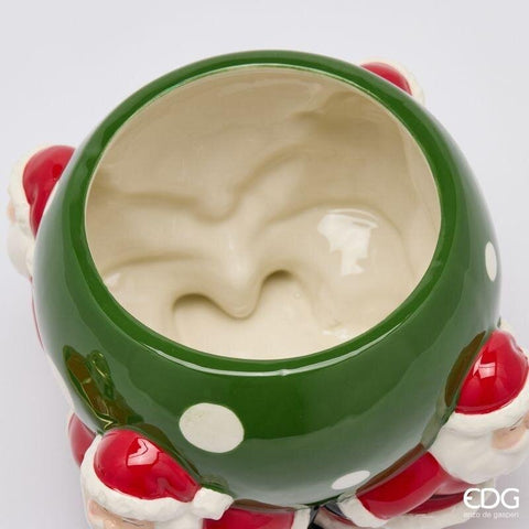 EDG Contenitore Palla di Natale ceramica 22x17xH24 cm