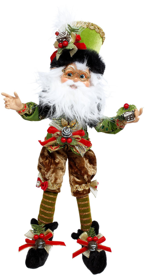 GOODWILL Mark Roberts Elfo Babbo Natale Cioccolatiere in resina 38 cm