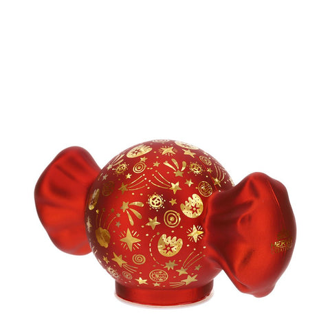 CARAMELLA VETRO ROSSA X'MAS 19X10XH10CM