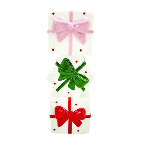 Easy Life Vaso di natale in ceramica pacchi regalo "Ribbon"