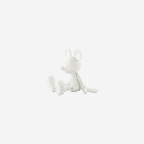 LEBLON DELIENNE Statuina Topolino seduto piccolo bianco 13.5xH12 cm