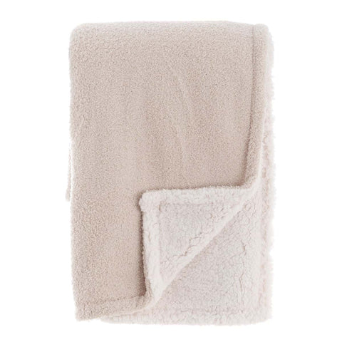 Plaid Sherpa Blanc Mariclò « Soft Essential » 140x170 cm 4 variantes (1 unité)