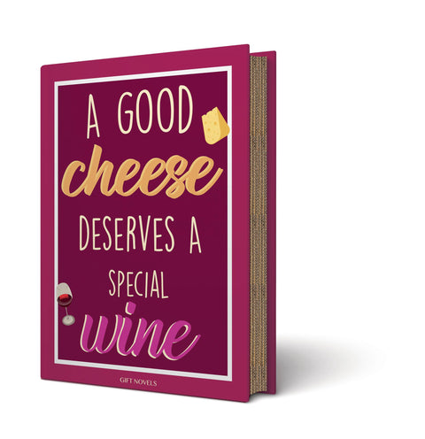 Easy life Idea Regalo Coltello, affetta formaggio, apribottiglie e tappo in box "Gift Novels"