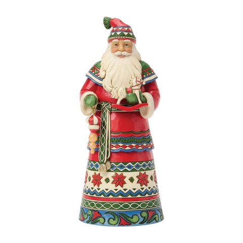 Enesco Statuina Babbo Natale con cavallo, Jim Shore 8.5x8.5xH20 cm