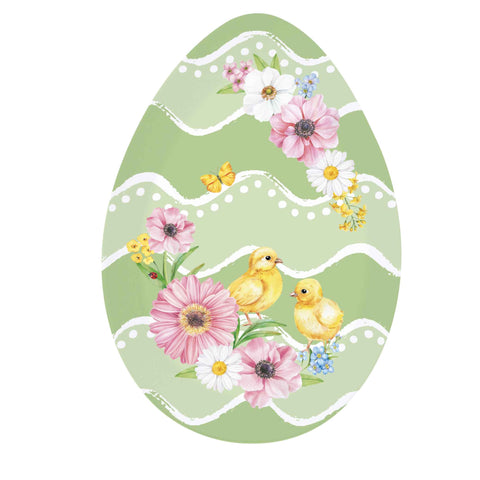 Easy Life Vassoio ovale di pasqua in porcellana "Egg Hunt" 30x21 cm 6 varianti(1 unità)