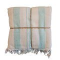 L'Atelier 17 Set 2 asciugamani in cotone con frange "Sorbetto" 11varianti (2pz) - Angelica Home Stabia