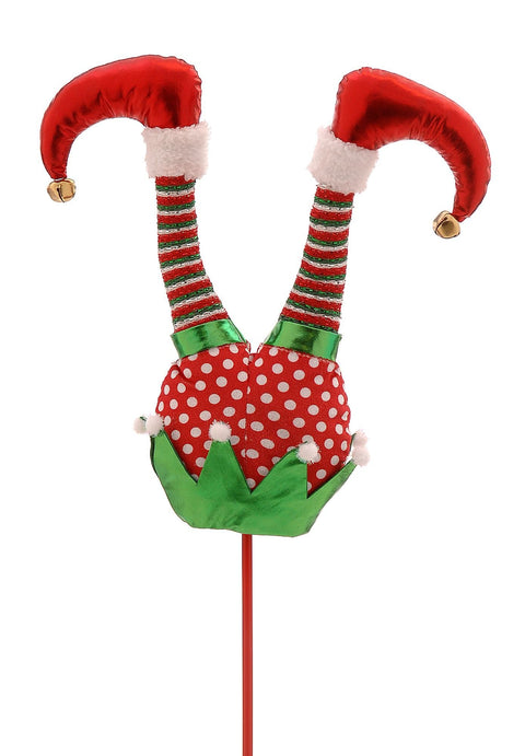 Décoration de sapin de Noël Vetur Pantalon de lutin en tissu H81 cm