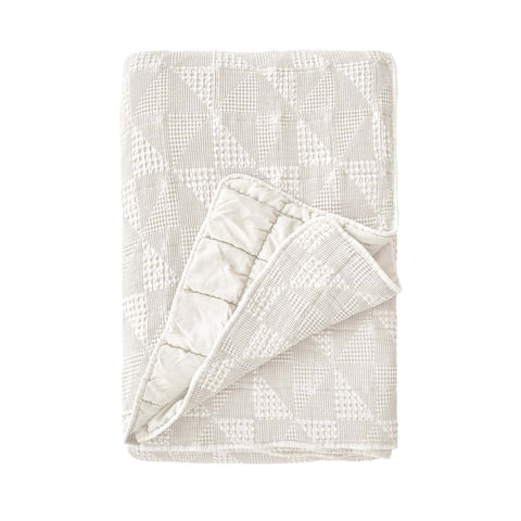 Blanc Mariclò Couette double Spring blanche en coton mélangé "Memorie di Cotone" 260x260 cm