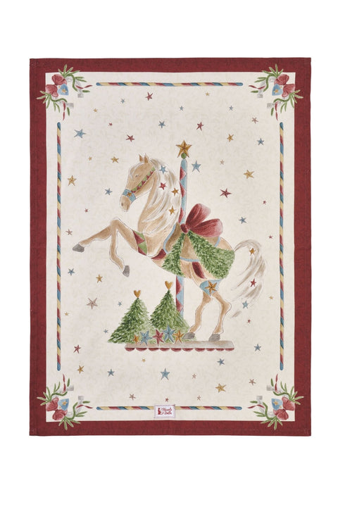 Fabric Clouds Christmas Canvas "Carousel" 50x70 cm 2 variants (1 unit)