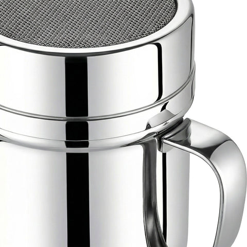 Estia Home Salière à saupoudrer en acier inoxydable avec poignée 220 ml
