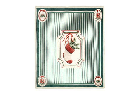 ASS PLAID C/COFFRET CADEAU MAGIE DE NOËL 130X160CM