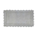 Blanc Mariclò Tappeto bagno in cotone grigio con crochet "Bagno Chiaro" 60x130 cm - Angelica Home Stabia