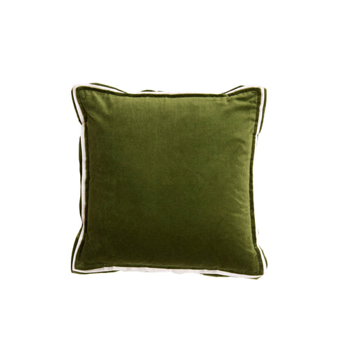 Light & Living Cuscino arredo effetto velluto verde scuro "Baxley" 45x45 cm
