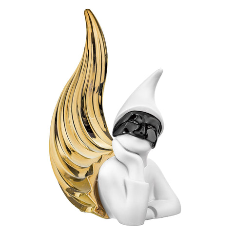 Bongelli Preziosi Scultura Corno napoletano con Pulcinella H14 cm