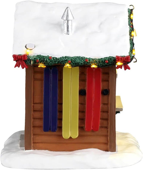 LEMAX Negozio Noleggio sci "Ski Rental" H12.5x12.5x12 cm