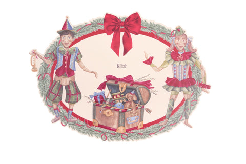 Nuvole di Stoffa Set 2 tovagliette natalizie vinile 50x36 cm