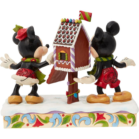 Figurine de Noël Enesco Mickey et Minnie "Jim Shore" 20x10xH17,8 cm