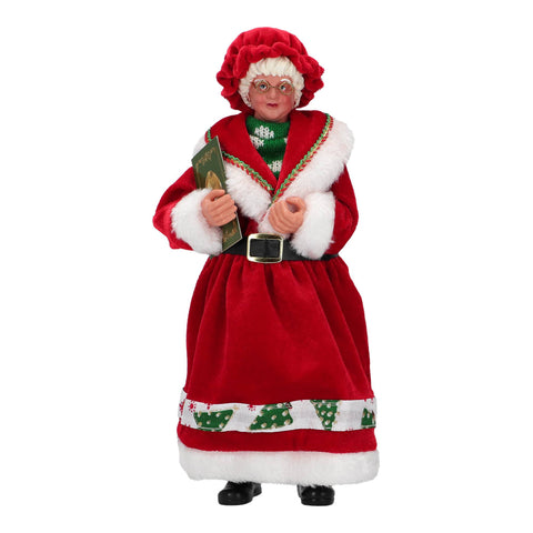Figurine en résine Timstor Mme Noël 12 x 15 x H 27 cm
