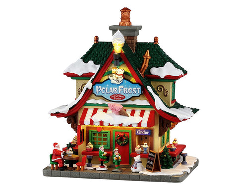 LEMAX Edificio Gelateria luci led "Polar Frost Ice Cream Parlor" H20.9x17.9x14.1 cm