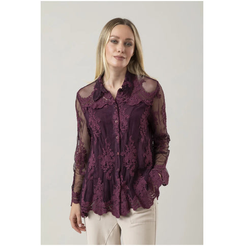 Chez Moi Chemise over in misto cotone "Parisienne" 2 varianti(1 unità)