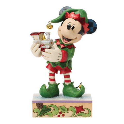 Enesco Disney Statuina di natale Topolino elfo "Special Edition" H19.5 cm
