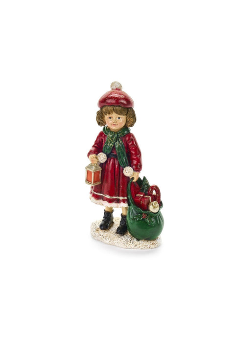 Nuvole di Stoffa Statuina Bimbi in resina "Storia di Natale" H12 cm 2 varianti(1 unità)
