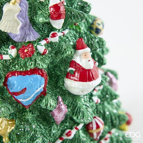 EDG Carillon albero di natale pino poliresina D18 H31,5 cm