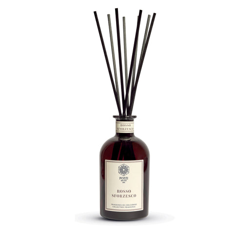 Pozzi Milano Désodorisant d'ambiance "Rosso Sforzesco" + Sticks 250 ml