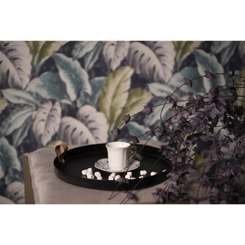 Clayre & Eef Set 6 Tazzine da caffè in porcellana bianco/blu con piattino 95 ml