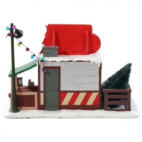 LEMAX Edificio in resina "Garland Grove Tree Lot" H13.6x19.9x12.8 cm