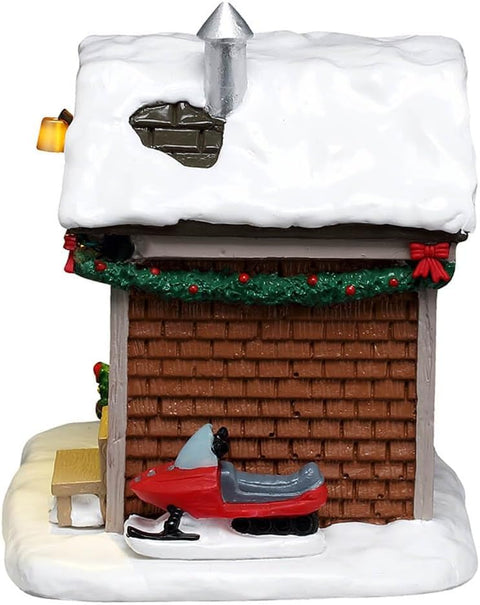 LEMAX Edificio luci led "Ski Patrol Summit Station" H9.8x12.7x9.3 cm