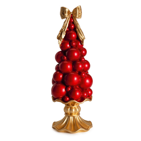 Henriette Albero di Natale bolle rosse "Royal Forest" D14xH39 cm
