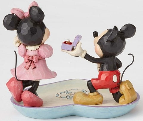 Enesco Britto Statuina Topolino e Minnie "Un momento Magico" 12x14.9xH13 cm
