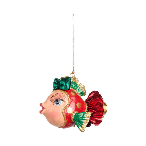 GOODWILL Pesciolina addobo in resina per albero di natale 11 cm 2 varianti(1 unità)