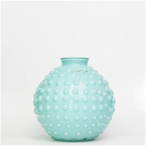 TOMCH London Vaso grande "Clair Microbolle" artigianale in vetro soffiato H26 cm 11 varianti(1 unità) - Angelica Home Stabia