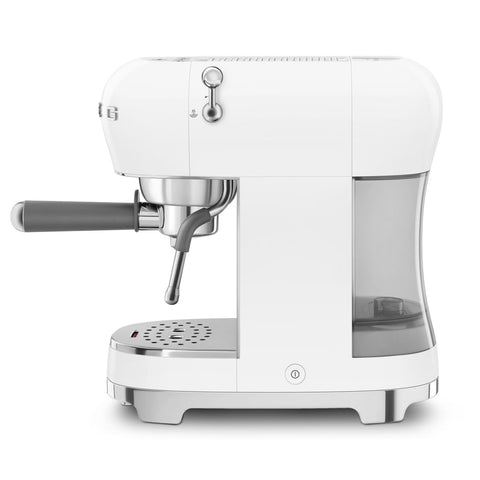 SMEG Macchina caffè espresso 2 tazze acciaio inox bianco 330x149x329 mm