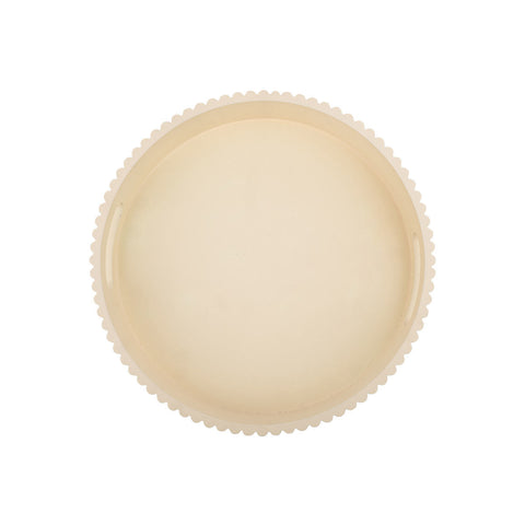 Estia Home Vassoio da portata in legno/fibra crema D30xH5 cm