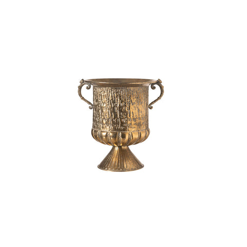 L'arte di Nacchi Vaso Coppa Portafiori in metallo oro 41x35.5xH43 cm