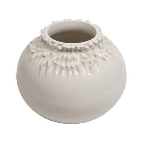 Virginia Casa Vaso basso porta fiori in ceramica D27xH21 cm 3 varianti(1 unità)