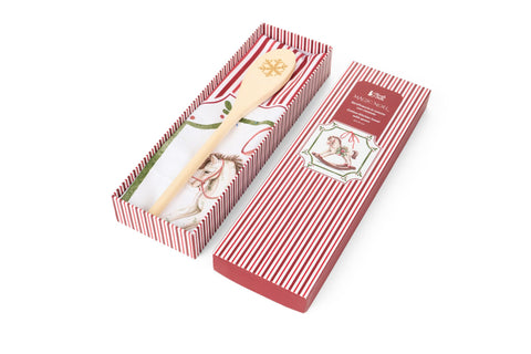 Nuvole di Stoffa Set natalizio strofinaccio + mestolo "MAGIC NOEL" cotone 50x70 cm 6 varianti (1 unità)